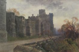 Ernest William Haslehust (British 1866-1949): 'Windsor Castle - North Terrace and Winchester Tower',