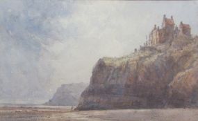 George Weatherill (British 1810-1890): 'Old Robin Hoods Bay from the Seashore',