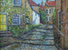 Ann Lamb (British 1955-): Robin Hoods Bay,