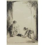 Eileen Alice Soper (British 1905-1990): 'The Stray', artist's proof etching signed in pencil,