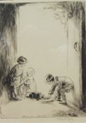 Eileen Alice Soper (British 1905-1990): 'The Stray', artist's proof etching signed in pencil,