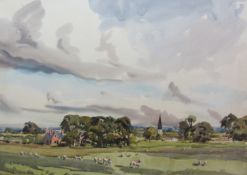 Angus Rands (British 1922-1985): Yorkshire Landscape,