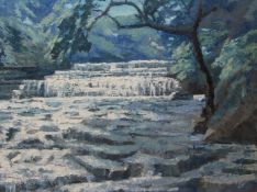 Sylvia Molloy (British/South African 1914-2008): 'Aysgarth Falls' Yorkshire,