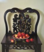 Continental School (Mid/late 20th century): Still Life Chinese Chair with Fruit,
