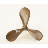 A Victorian  bronze propeller G+