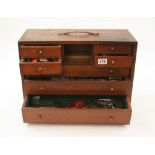 An engineers seven drawer tool chest wit