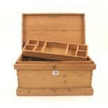 A small pine chest 20" x 12" x 10" G+