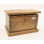 A small pine box 14" x 8" x 9"