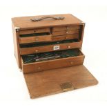 An engineers seven drawer tool chest wit