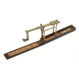 A 5" folding brass guinea scale by A.WIL