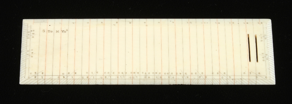 An ivory scale rule by ELLIOTT Bros Lond