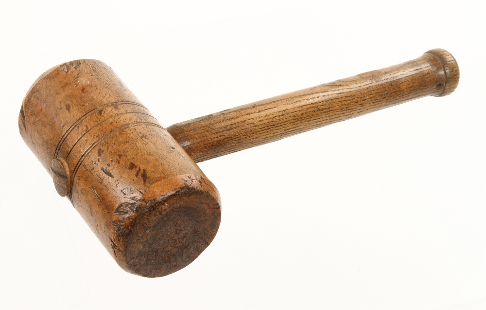 A French sculptors lignum mallet with 6"