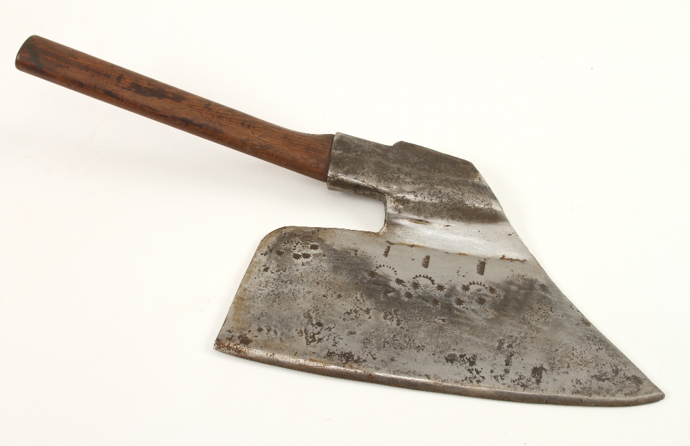 An Austrian R/H goosewing side axe with