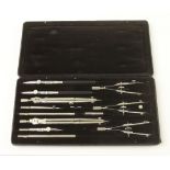 A German silver drawing set by RIEFLER i