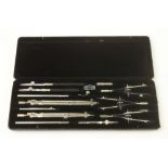 A German silver drawing set by RIEFLER i