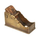 A rare 18c Italian miniature brass plane