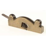 A shapely brass shoulder plane 8" x 1" w