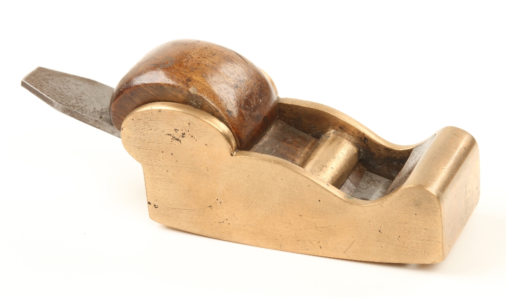 A compassed brass chariot plane 3 1/2" x