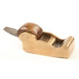 A compassed brass chariot plane 3 1/2" x