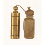 A Dutch masons 4" brass plumb bob with s