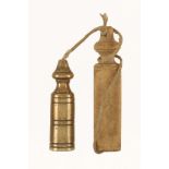 A Dutch masons 3" brass plumb bob with s