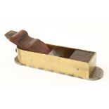 A fine quality brass mitre plane with d/