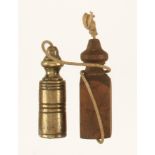 A Dutch masons 3" brass plumb bob with s