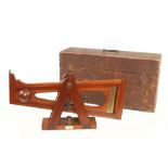 A most unusual screw adjustable mahogany