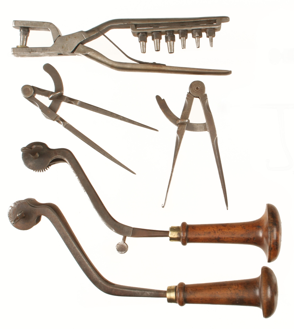 Six saddler's and harness makers tools i