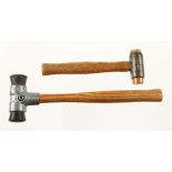 Two hammers/mallets with 4 different str