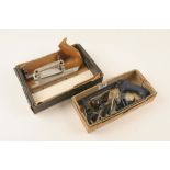 A little used WODEN 78 rebate plane in orig box and a STANLEY plough plane G++