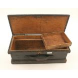 A joiners carrying case and a pine box
