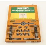 A PRESTO tap & die set in orig box G+