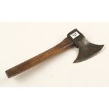 An 18C R/H side axe with punch decoration to 7" blade