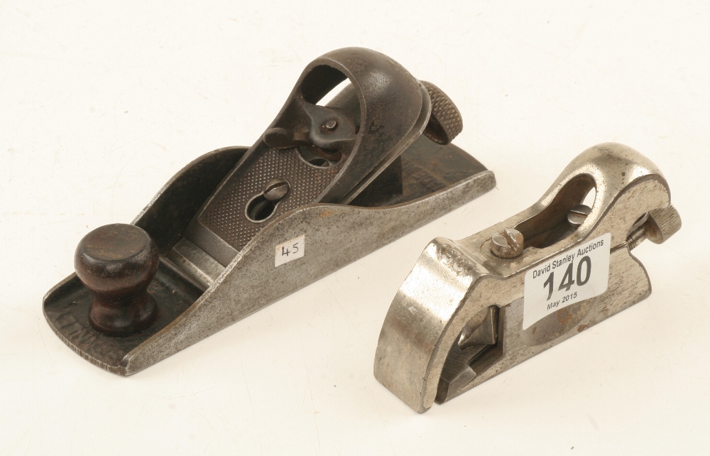 STANLEY No 90 bullnose and 220 block plane G