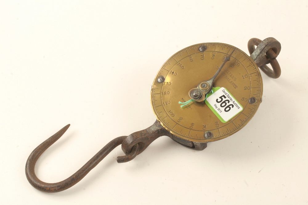 A Silvester's Patent SALTER'S Spring Balance to weigh 200lbs G+ - Image 2 of 2