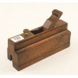 A glass check plough with brass depth stop incorrect iron G+
