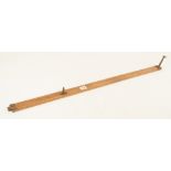 A 45" Customs and Excise boxwood head rod with brass foot by DRING and FAGE G+