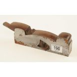 An 11/2 " iron rebate plane rusty for restoration