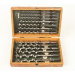 A fine and probably unused set of 13 IRWIN bits in orig fitted box F