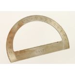 A 6" nickel silver protractor by T.ALTENEDER Phil. marked U.S.C.E.