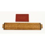 The "Vade Mecum Slide Rule" Designed Expressly for the Timber Trade by GEORGE BOUSFIELD,