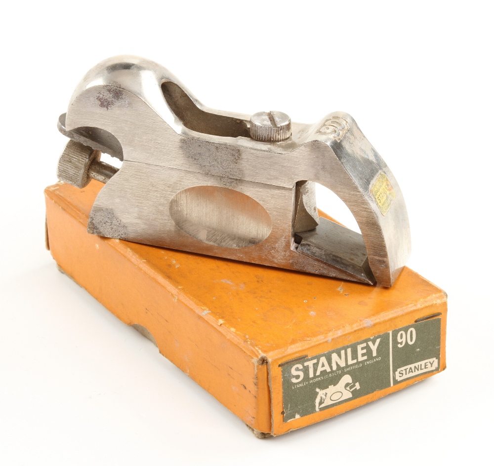 An English STANLEY No 90 bullnose plane in orig box G++