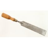 A rare 2" paring chisel by FENN Newgate Street with boxwood handle (Russell collection) G+