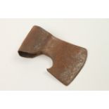 An early style carpenters axe head with 4" edge (Russell collection) G