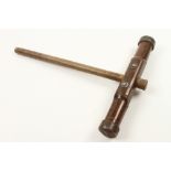 A shipbuilders 14" lignum vitae caulking mallet G+