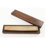 A Washita oilstone in mahogany box G++