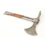 A very fine quality and most unusual 19c French strapped naval boarding axe by BALAND with the