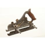 A Miller's Patent STANLEY No 43 plow plane with front and rear depth stops G+