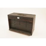 An unusual engineers seven drawer chest with sliding lid G